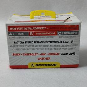 Scosche Gm2k-wp Factory Stereo Replacement Interface Adapter 2000 2012 Niob