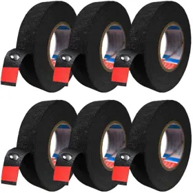 Seigun 730147923855 6 Rolls Wire Loom Harness Tape High Adhesive Force Wiring Black Adh Seigun 730147923855 6 Rolls Wire Loom Harness Tape High Adhesive Force Wiring Black Adh