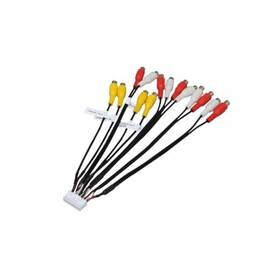 Sky International 735133949796 Car 24 Pin Plug Stereo Rca Av In Sub Output Wiring Harness Connector For