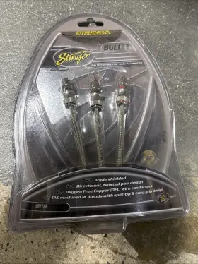 Sbty2f Stinger Bullet Series Car Amp Rca Y Split Adapter 1 Male 2 Female New Sbty2f Stinger Bullet Series Car Amp Rca Y Split Adapter 1 Male 2 Female New