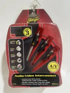 Spi9317 Stinger Pro Level 3 17ft Foot Audio/video Interconnect Cable New