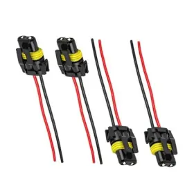 Suvnie-1288fa Suvnie 9005 9006 9012 Hb3 Hb4 Female Adapter Wiring Harness Sockets Wire Car 4 Pcs