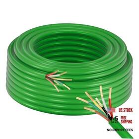 Suzco S-100ftg6 Enough 14awg 6 Way Trailer Wire Harness - Green Sheath 6x 100ft 6way