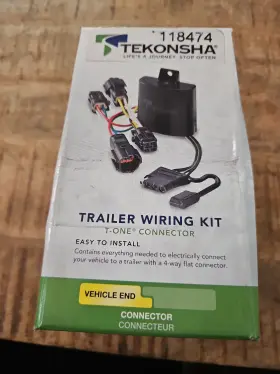 118474 Tekonsha Trailer Wiring Kit T-one Connector Dodge Journey 4-way Flat 118474 Tekonsha Trailer Wiring Kit T-one Connector Dodge Journey 4-way Flat