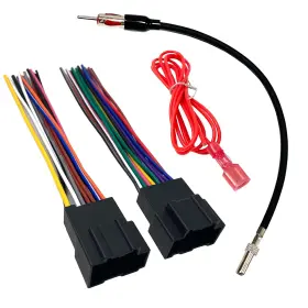 Thewinio 445029548516 Stereo Wiring Harness With Antenna Adapter For 2006-2017 Gm Aftermarket Vehicles