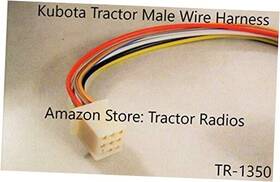 Tractor Radios Tr-1350 Kubota Radio Wire Harness Male Rtv 9 Pin Rtv-1100 Rtx-1100c