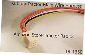 Rtx-1100c Tractor Radios Tr-1350 Kubota Radio Wire Harness Male Rtv 9 Pin Rtv-1100