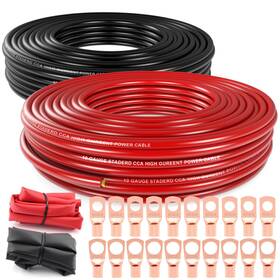 Tuijodaix Ca--tbl-0z2z7f0 10 Gauge Wire 100ft Each - Red/black Copper Black/red -100ft