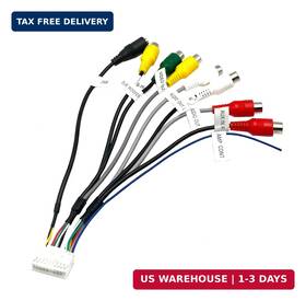Ulifebet Ulb119 20 Pin Car Radio Rca Audio Replacement Harness With 8 Female Connector Video