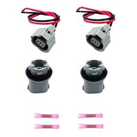 Ulifebet Ulb283 2 2 Sets Headlight Side Marker Light Socket With Wire Harness Pigtail Compatible