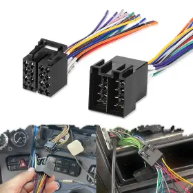 Usvehj 726084487383 16 Pin Radio Wire Harness Adapter Male And Female - Fit For Freightliner 2004-2021
