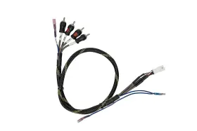 Utv Stereo 855682008451 Can-am Maverick R Brp Go Front And Rear Rca Output Harness Plus Remote - Add A
