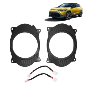 Uxsiyadi62sfegqw-11 Uxsiya 2pcs 6.5inch Black Door Speaker Adapter Spacer Rings Replacement For Levin Wi