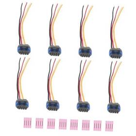 Vectoauto Cj-841304010196 Wires Ignition Coil Connector Wiring Plug Pigtail Harness 8pcs Compatible With