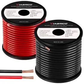 Vb-car-8ga9m Viabrico 8 Gauge Wire For Automotive - 30 Ft Each Black/red Vb-car-8ga9m Viabrico 8 Gauge Wire For Automotive - 30 Ft Each Black/red