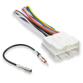 Vvag 683304102856 Radio Wiring Harness With Antenna Adapter Plug And Color Coded Wires Compatible Wi