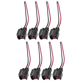 17400-008 Vzesavc Pack Of 8 Fuel Injector Connector For Ev6 Ev14 Harness Pigtail Wire