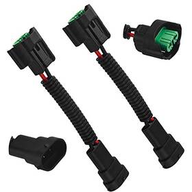 Wgcd 705169049548 2 Pcs H11/h8 Pigtail Socket Wiring Harness Wire Connector Plug