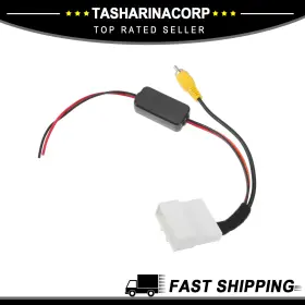 X Autohaux 601968524692 Rear View Camera Adapter Wire Harness Cable Fit For Nissan Rogue 11-13 Rca Black