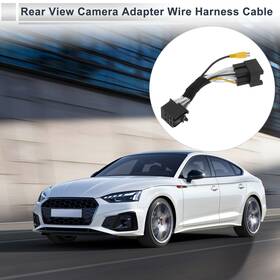 X Autohaux 683867151285 Rear View Camera Adapter Wire Harness Cable For Ford Focus 2019 Rca 30 Pin Black