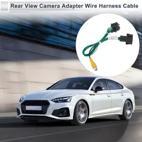 X Autohaux 683867151438 Rear View Camera Adapter Wire Harness Cable For Ford Escape 2013-2019 Rca Black