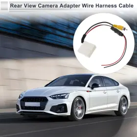 X Autohaux 699867950698 Rear View Camera Adapter Wire Harness Cable Fit For Toyota Tundra 2014 Rca Black