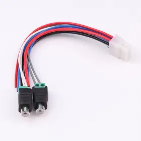 Xddpro 749727556239 Speaker Wire Harness Rca 10 Pin Plug With 16awg Power 1 Pc