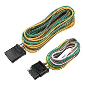 Xjvss Xjvss-20657tw Trailer Wiring Harness Kit 21ft And 4ft 4 Pin Light Flat