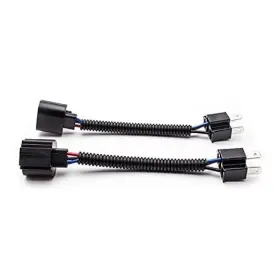 H4-to-h13 Xotic Tech Direct #ad37-0001 2pcs 9003 9008 Pigtail Wiring Harness Adapters For Light