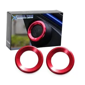 Kr157r Xotic Tech Direct #kr157r 2pcs A-pillar Door Audio Speaker A Pillar Ring Cover Red Kr157r Xotic Tech Direct #kr157r 2pcs A-pillar Door Audio Speaker A Pillar Ring Cover Red
