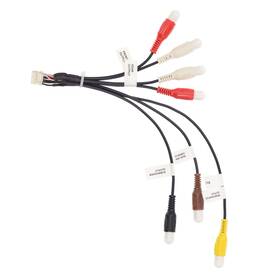 Xtenzi Xt91918 Rca Cord Assembly Harness Car Audio Video Compatible With White
