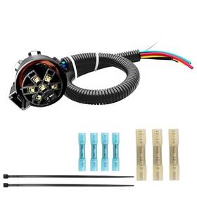 Youlante Rv-0031 7 Way Trailer Wiring Harness Multi Traction Pin Plug