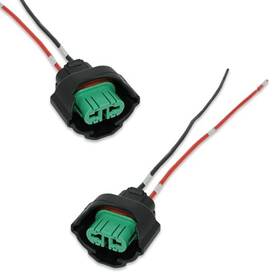 Yumfugu Yum189 2 Pcs H11 H8 881 Female Adapters Wiring Harness Sockets Car Fog Light