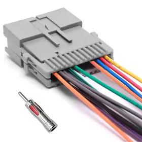 Zuoze 711181285871 Car Stereo Radio Wiring Harness With Antenna Adapter For Chevy Gmc Buick Pont