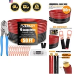 4 Gauge Wire Kit 50 Feet Copper Clad Aluminum Automotive Power Ground Cable New. Price: $91.38.