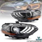 Customized Full Led Headlights Direct Replacement 2018-2021 Ford Mustang Set New. Price: $279.99.