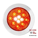 76719 4 Inches Fleet Combo Led Tail/backup Light Red And Chrome,white New. Price: $50.41.