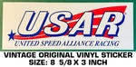 United Speed Alliance Racing - Vintage Original Vinyl Decal Sticker Drag Nhra Used. Price: $8.06.