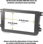 Scosche GMT2049AB Double Din Or Single With Pocket Radio Install Dash Kit New. Price: $21.56.