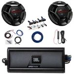 2X Jvc CS-DR621 6.5" 300W 2-WAY Speakers, 4-CHANNEL Amplifier W/ Radio Upgrade New. Price: $370.99.