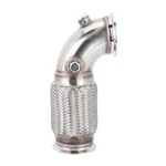 2.5" 63MM V-band Profile 90 Flex Bellows Down-pipe For Car Truck New. Price: $68.99.
