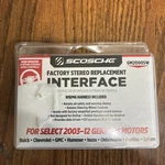 Scosche Factory Stereo Replacement Interface GM2000SW 2003-12 General Motors New. Price: $29.99.