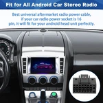Fiegromech 16 Pin Iso Radio Wiring Harness Adapter For Android Car Stereo... New. Price: $12.62.