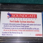 Soundgate Ford Audio System Interface Wire Harness Adapter 03FRD2 Used. Price: $35.00.