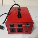ZZ-3000VA Step Up & Down Transformer Heavy Duty Voltage Converter Red 4 Outlets Open. Price: $40.00.