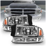 Anzo 111455 Headlight For Dodge Dakota 1997-2004 Left And Right Chrome Housing New. Price: $207.26.