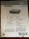 Sony CDX-5 CDX5 Service Manual From The Usa **original** Very. Price: $19.99.