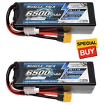 Nhx Muscle Pack 3S 11.1V 6500MAH 100C Hard Case Lipo Battery (2) W/ XT60 Connctr New. Price: $119.90.