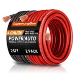 Topstronggear 4 Gauge 25FT Black And Red & New. Price: $64.50.