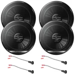 4X Pioneer 6.5" 300W Max 2-WAY Speakers W/speaker Harness (1988-UP Gm Vehicles) New. Price: $119.49.